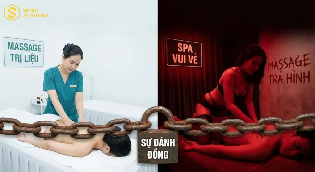 Định kiến xã hội thường đánh đồng massage trị liệu với thể loại massage trá hình Định kiến xã hội thường đánh đồng massage trị liệu với thể loại massage trá hình