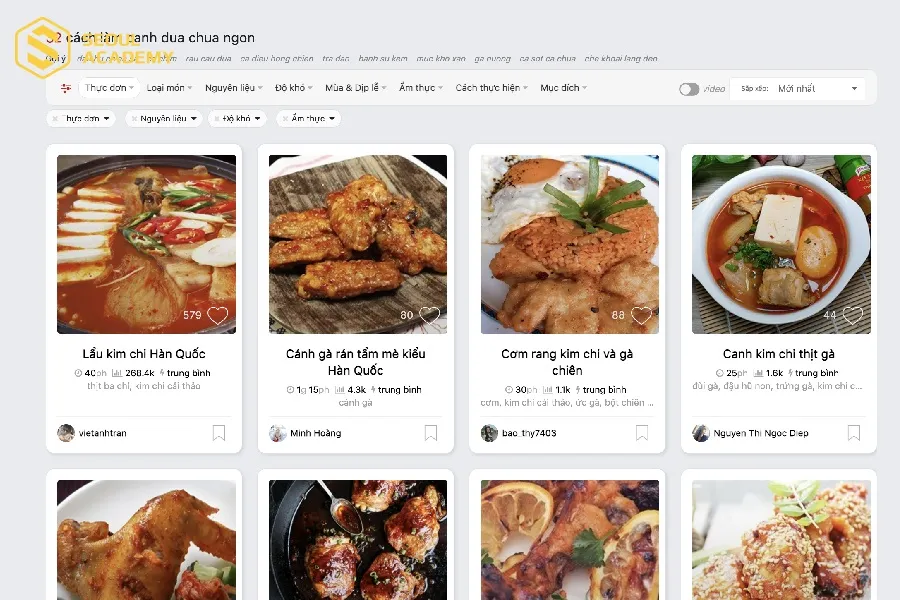Cooky.vn hướng dẫn nhiều món ngon cho mọi người