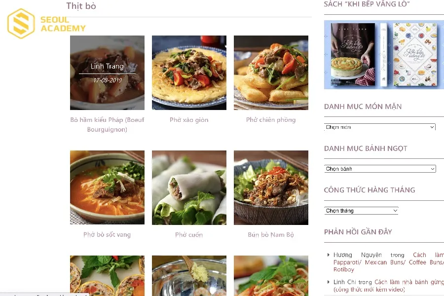 Học nấu ăn đơn giản hơn với Savoury Days