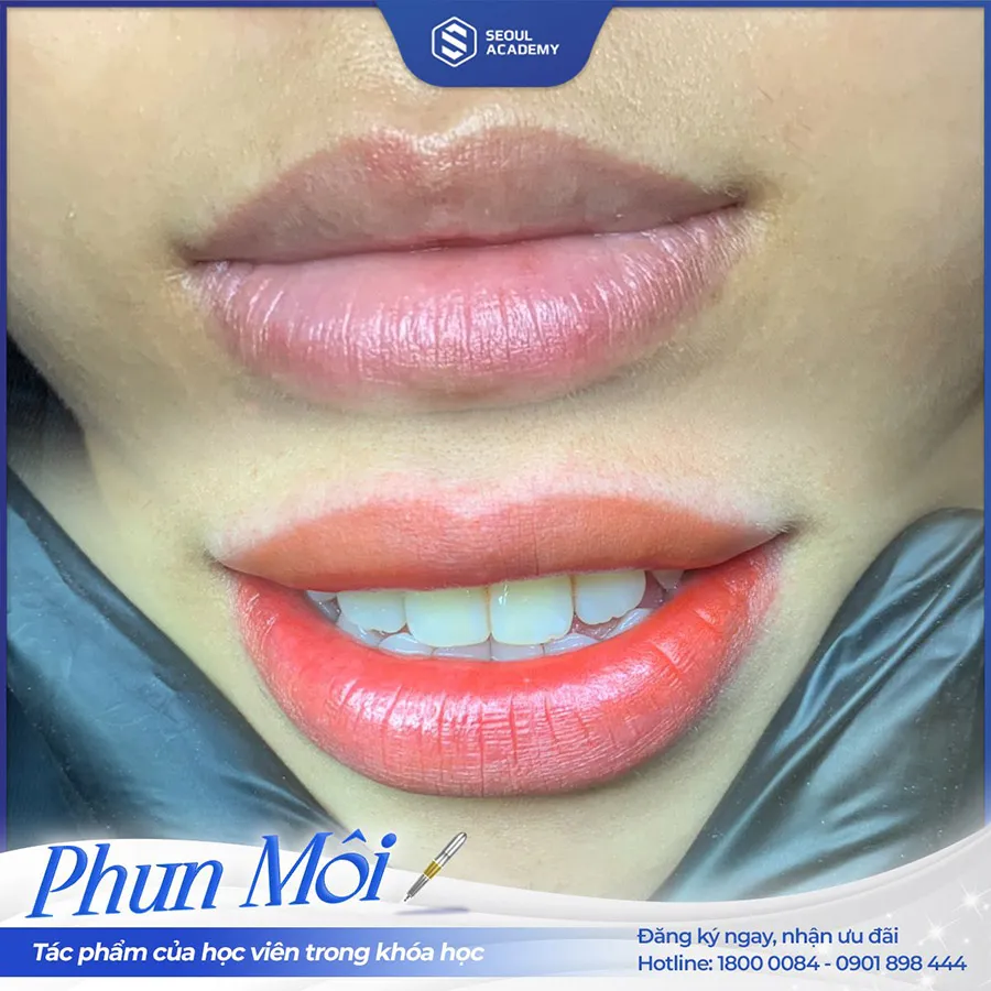 Thành phẩm của học viên sau khi đào tạo phun xăm 1 tháng tại Seoul Academy