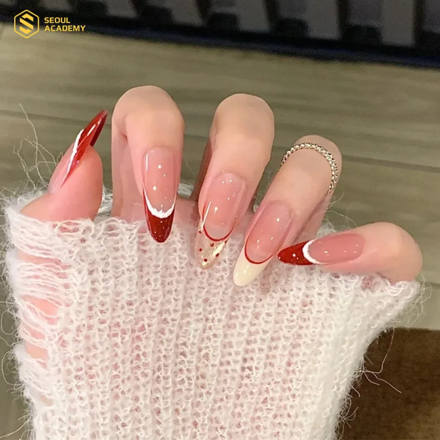 Nail french đầu móng độc đáo, nổi bật Nail french đầu móng độc đáo, nổi bật