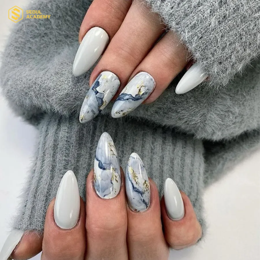 Nail vân đá có thiết kế kiêu sa, quyền lực Nail vân đá có thiết kế kiêu sa, quyền lực