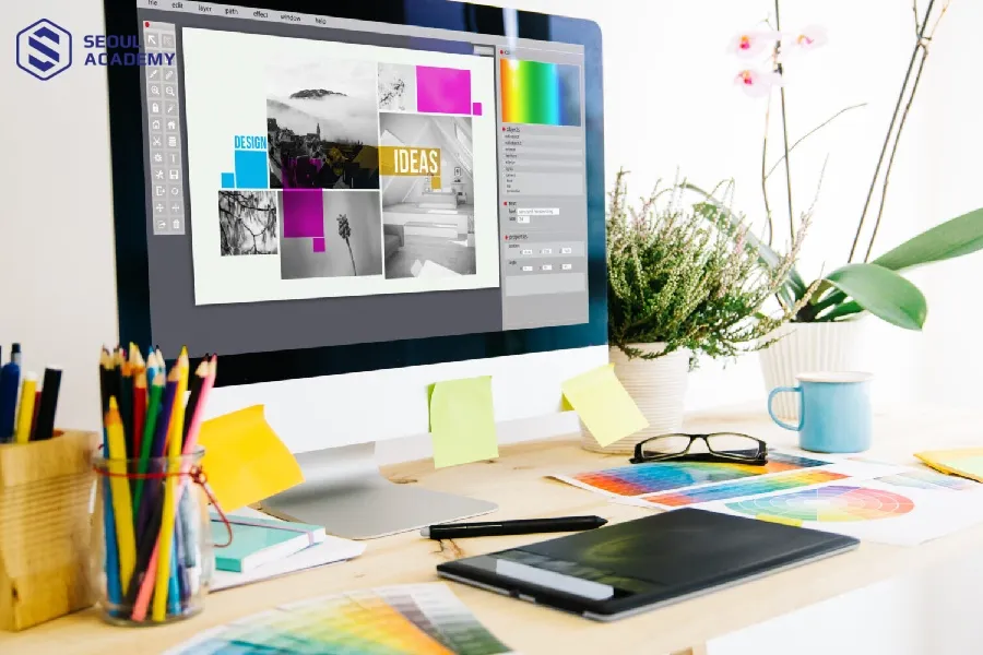 Thiết kế đồ họa là công việc tay trái có thời gian địa điểm linh động