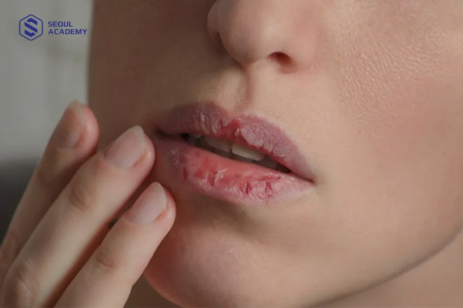 Môi bị khô, nứt nẻ và thiếu độ ẩm khiến bong vảy sớm sau khi phun xăm Môi bị khô, nứt nẻ và thiếu độ ẩm khiến bong vảy sớm sau khi phun xăm