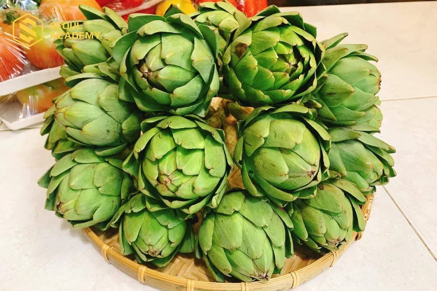 Bông hoa atiso dùng để hầm canh rất mát cho gan