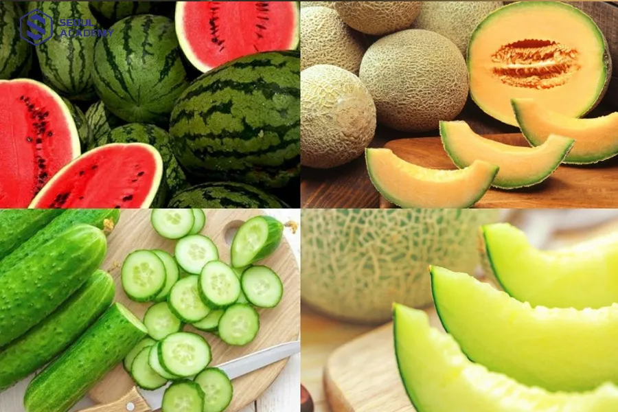 Các loại dưa đều dưỡng ẩm cho môi