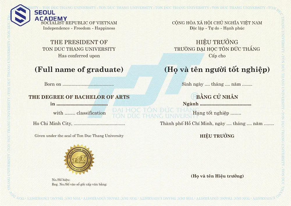 Bằng tốt nghiệp đại học chứng nhận kết quả học của sinh viên