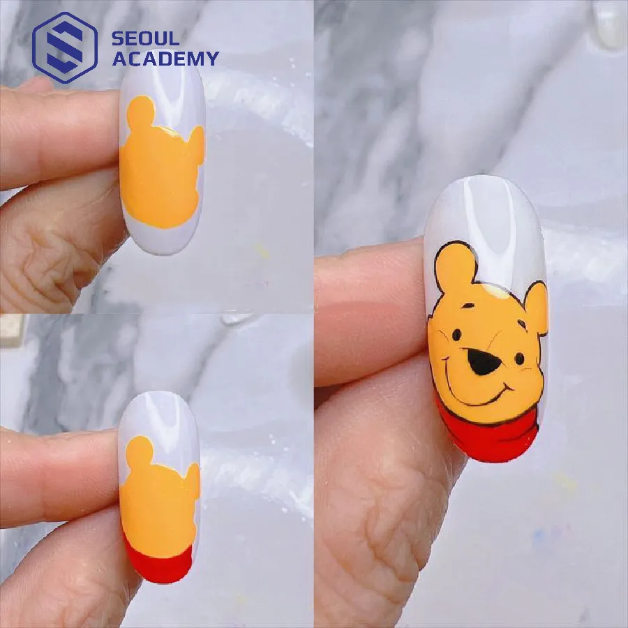 Cách vẽ nail hoạt hình cần thực hiện từng bước một