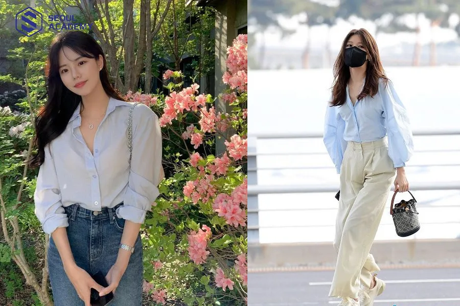 Mệnh thủy nên lựa chọn áo màu xanh dương