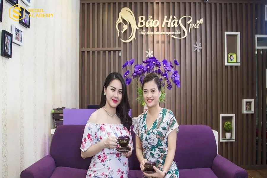 Mẹ bầu theo học tại cơ sở Bảo Hà spa Mẹ bầu theo học tại cơ sở Bảo Hà spa