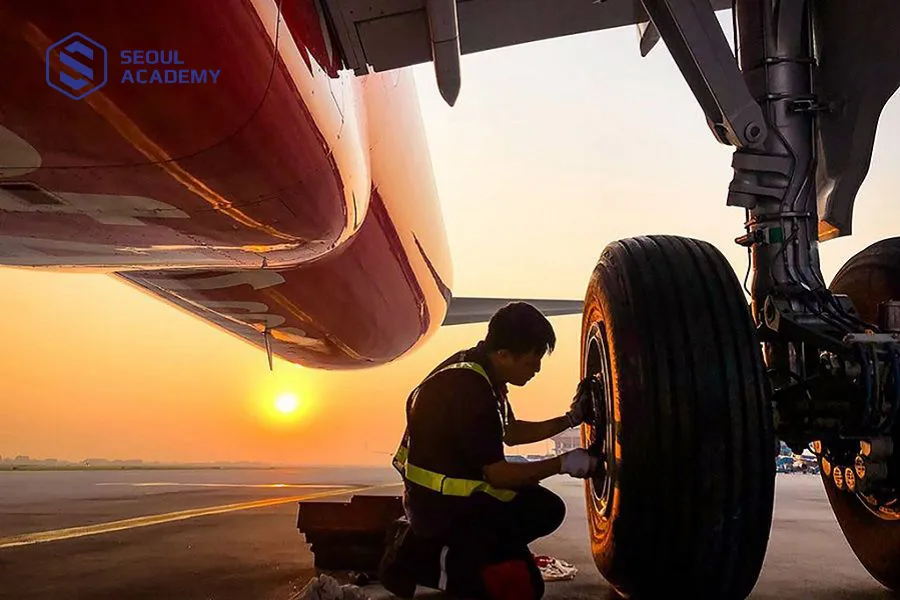 Khác với kỹ sư, thợ máy có nhiệm vụ chỉnh sửa nếu hỏng hóc xảy ra