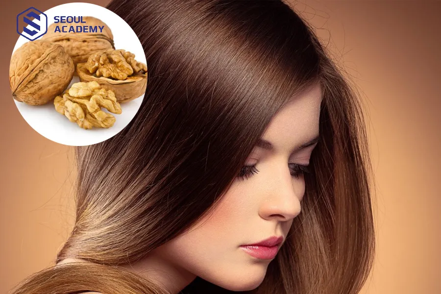 Nhuộm tóc với vỏ hạt óc chó