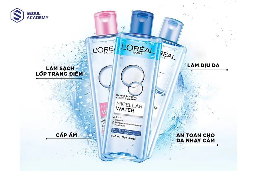 Nước tẩy trang L'ORÉAL có chất lượng tốt và giá thành hợp lý