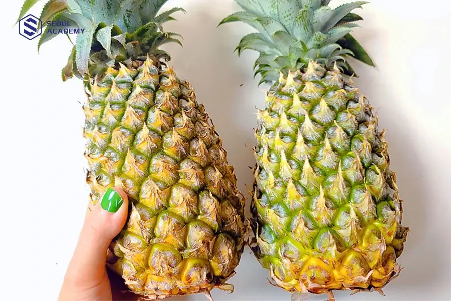Không nên lựa chọn khóm quá chín, đang bị lên men hoặc bị hỏng