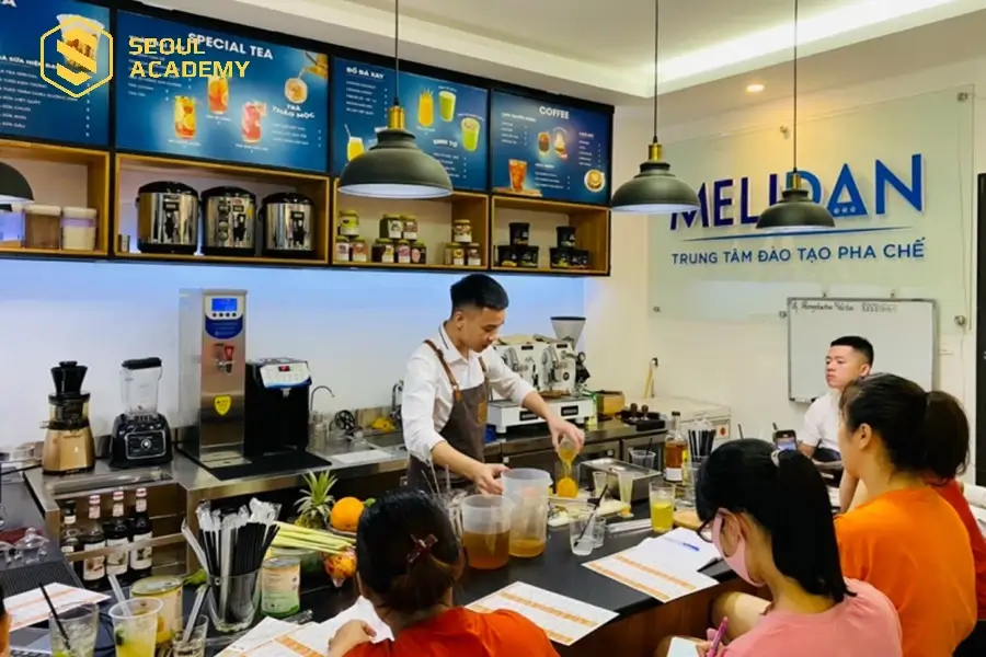 Melidan đã đào tạo hàng trăm học viên khóa barista mỗi tháng
