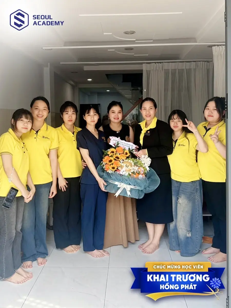 Học viên được giới thiệu việc làm tại chuỗi hệ thống thẩm mỹ Seoul Center