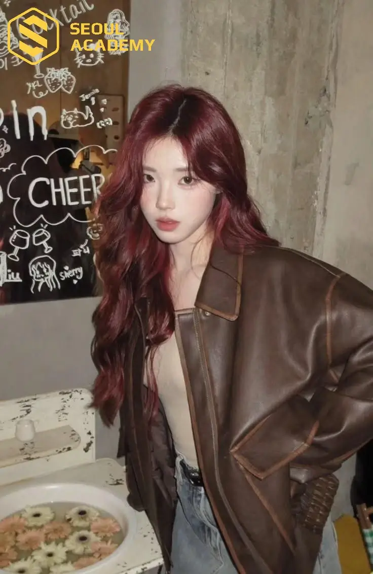 Tóc nhuộm màu đỏ rượu vang sang chảnh, giúp bạn khẳng định khí chất ngút ngàn