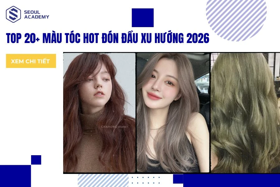 những màu tóc hot 2026 không cần tẩy