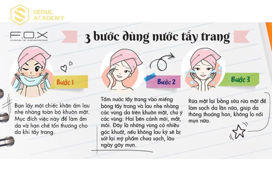 Tẩy trang đúng cách