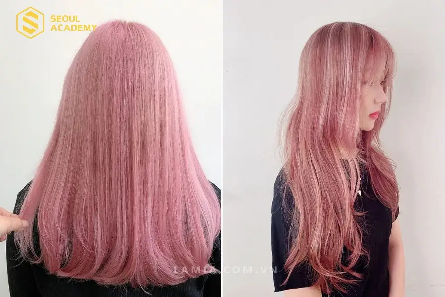 Đa số các tông nhuộm nâu hồng đào sáng cần phải tẩy tóc để lên màu chính xác