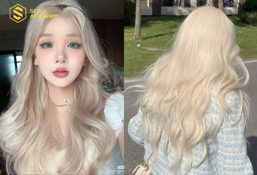 Tóc nâu hồng đào sau khi phai sẽ trở về màu nền tẩy ban đầu