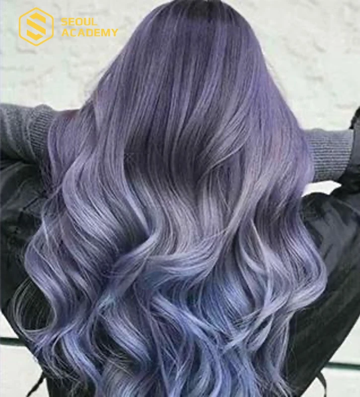 Tóc ombre than chì tạo hiệu ứng chuyển màu mượt mà