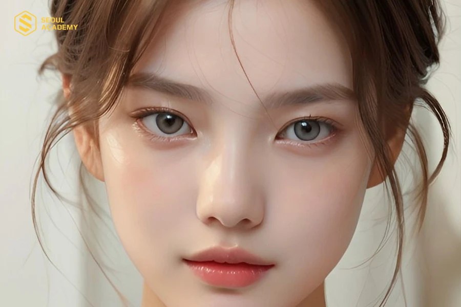 Chân mày màu nâu khói hiện đại