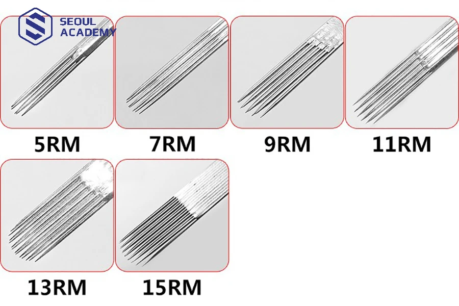 Loại kim RS là kim ngang 2 lớp, phần đầu kim được dạt đều xuống 2 bên