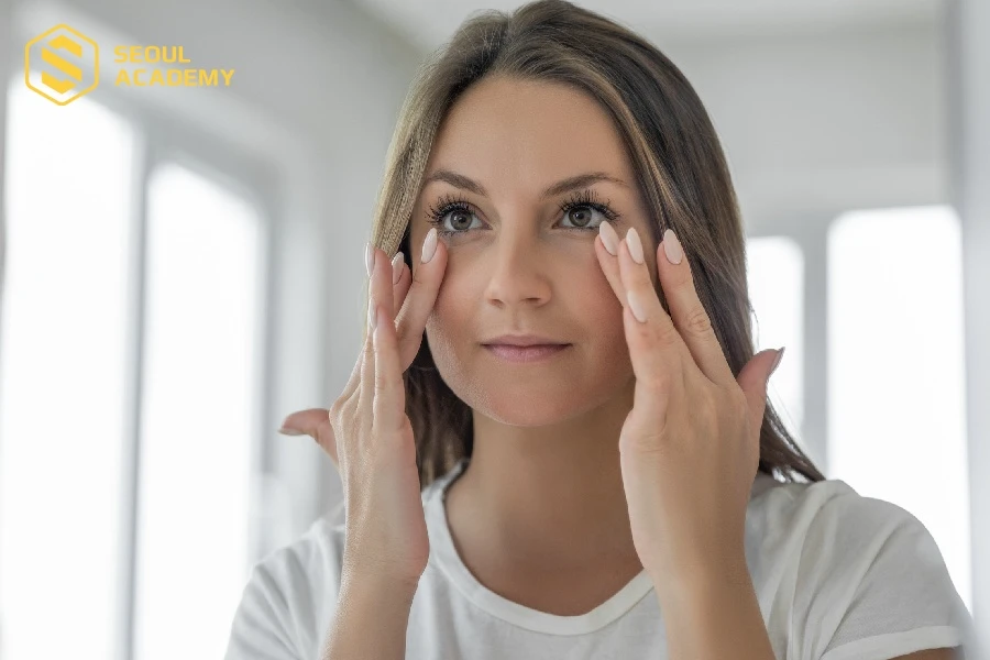 Động tác massage tốt cho vùng mắt