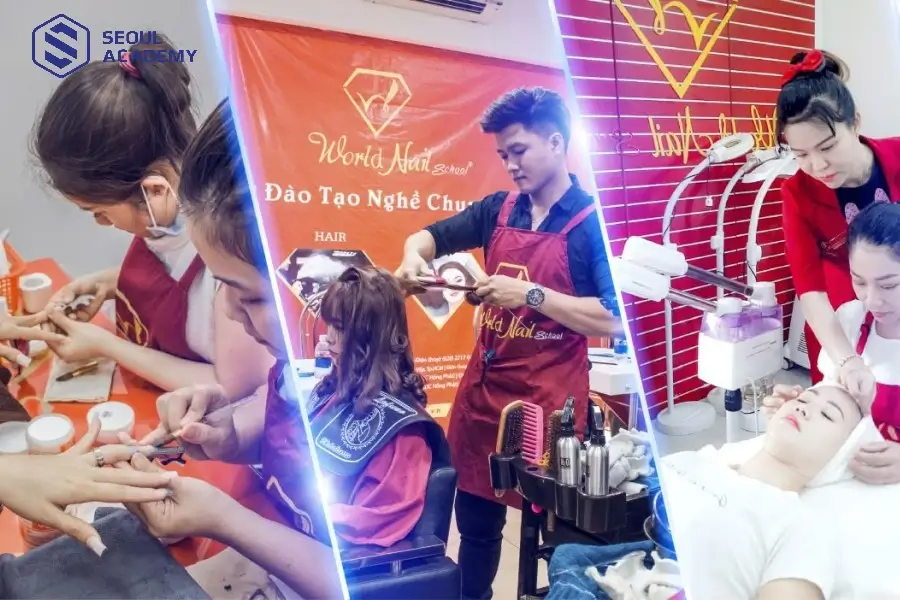 Trường dạy nghề cắt tóc World Nail School