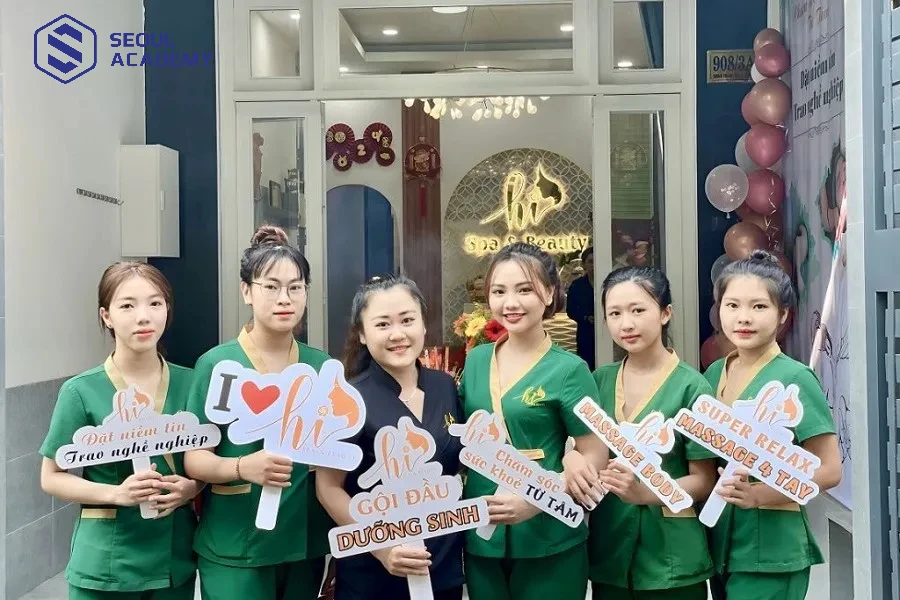 Học massage mặt chuyên nghiệp tại Hi Spa & Beauty