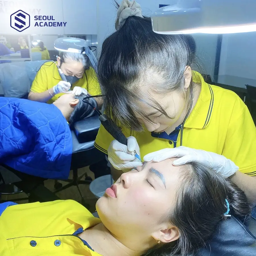 Quy trình kỹ thuật phun xăm không thể thiếu trong khóa học