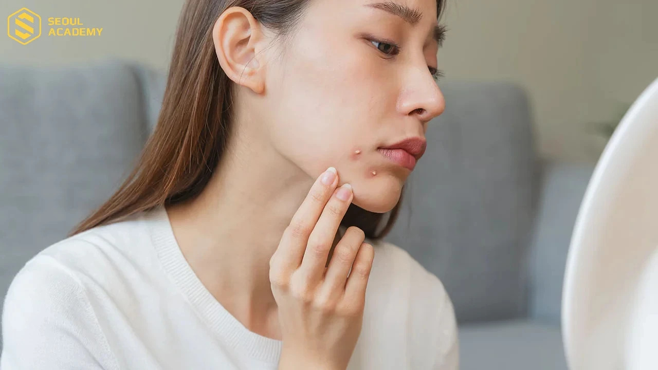 Sau khi nặn mụn làn da thường có dấu hiệu sưng tấy trong một thời gian nhất định