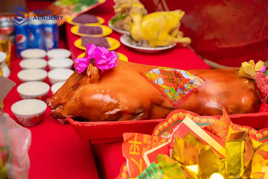 Heo quay hay gà luộc là lễ vật bắt buộc tại lễ cúng