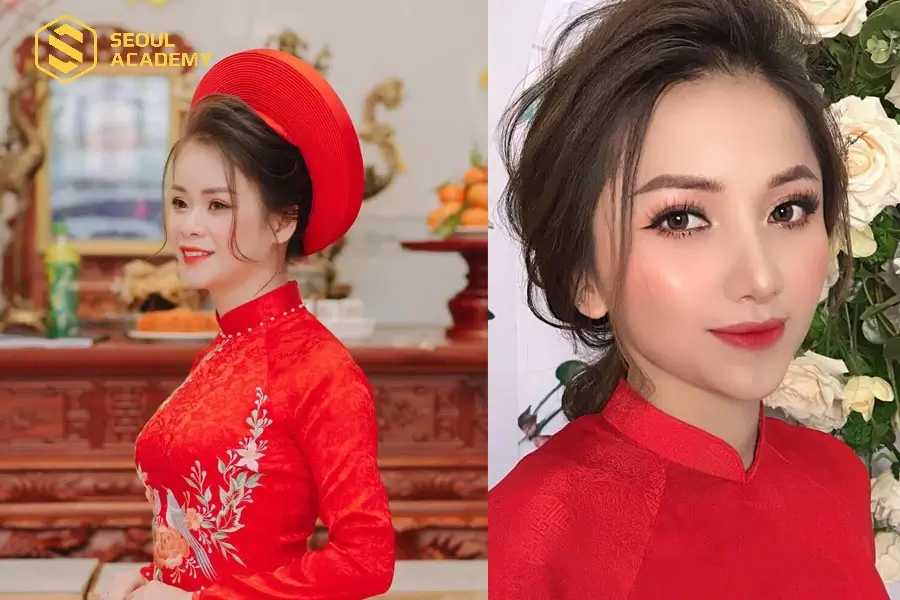 Vẻ đẹp tươi tắn của khách hàng trang điểm ở Diamond Đặng