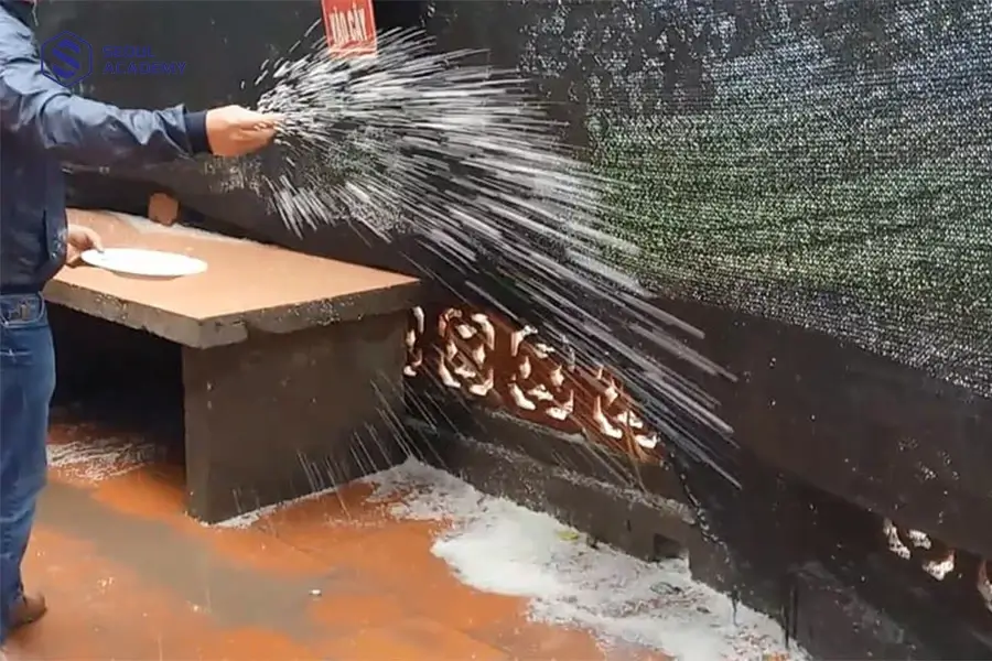 Rắc muối trước cửa nhà để giải xui