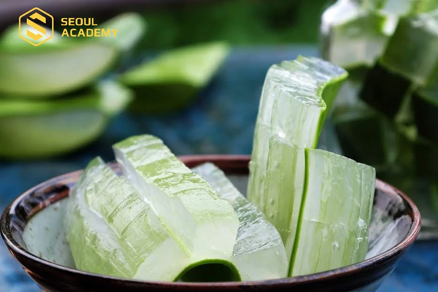 Dùng nha đam thoa lên mi mắt mỗi ngày sẽ thấy được hiệu quả nhanh chóng