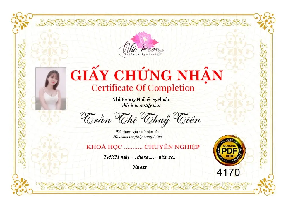 Giá trị của chứng nhận hoàn thành khóa học nail thường phụ thuộc vào chất lượng của trung tâm đào tạo