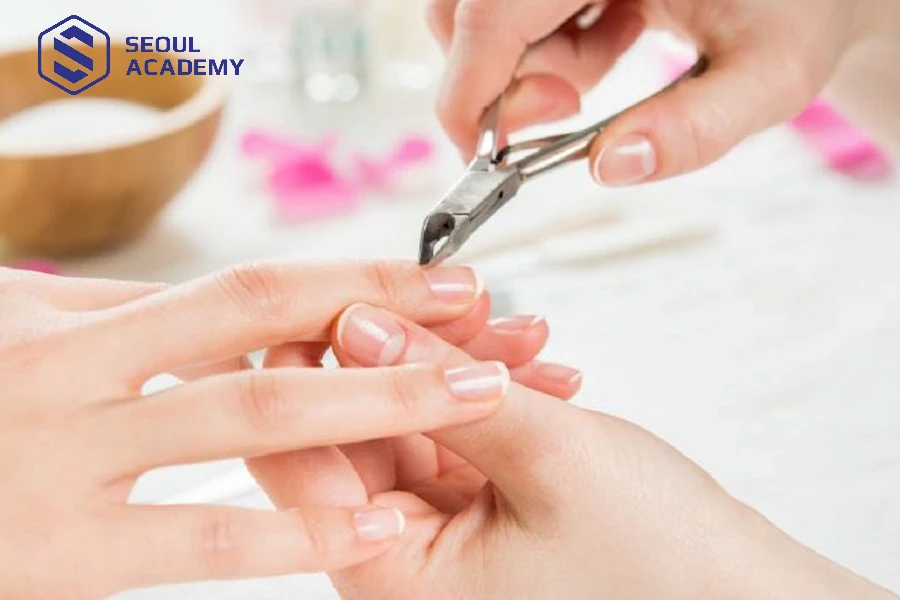 Vì kềm cắt da sử dụng cho nhiều người nên cần được vệ sinh và khử trùng ngay sau khi sử dụng