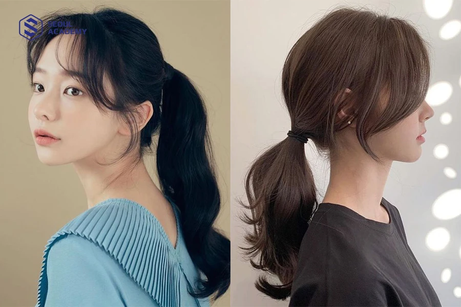 Kiểu tóc buộc đuôi ngựa không bị hói