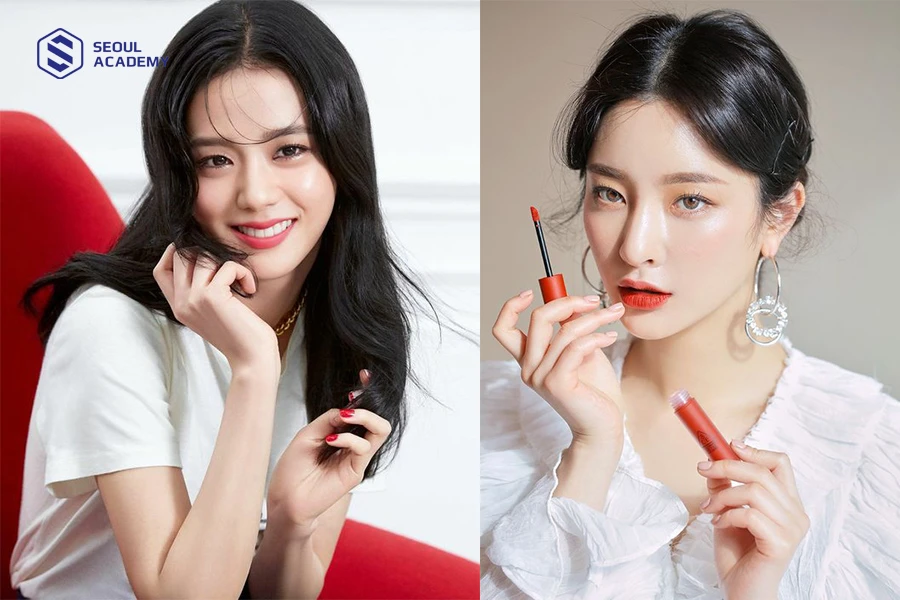 Nên chọn màu môi tươi sáng khi trang điểm cho mắt hết dại
