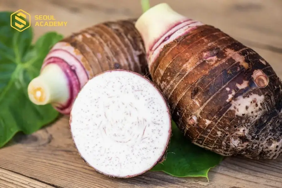 Không nên ăn khoai môn mọc mầm