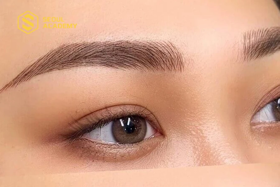 Chân mày màu nâu tây rất hiện đại