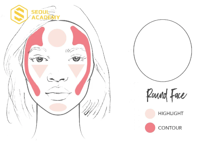 Cách tạo khối khi makeup mặt tròn theo phong cách Tây