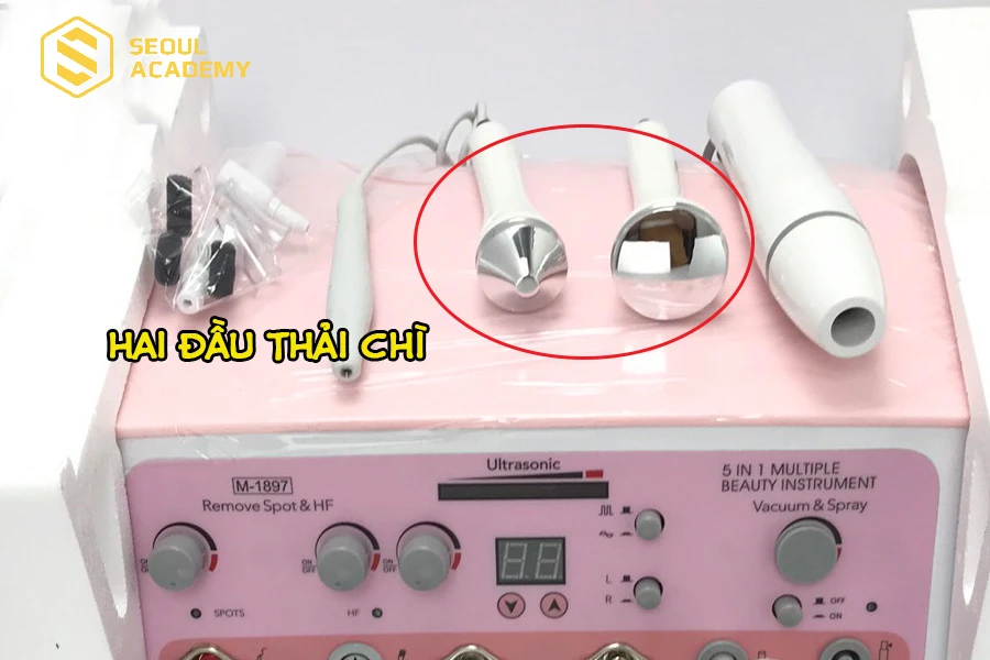 Hai đầu thải chì của máy 5 in 1