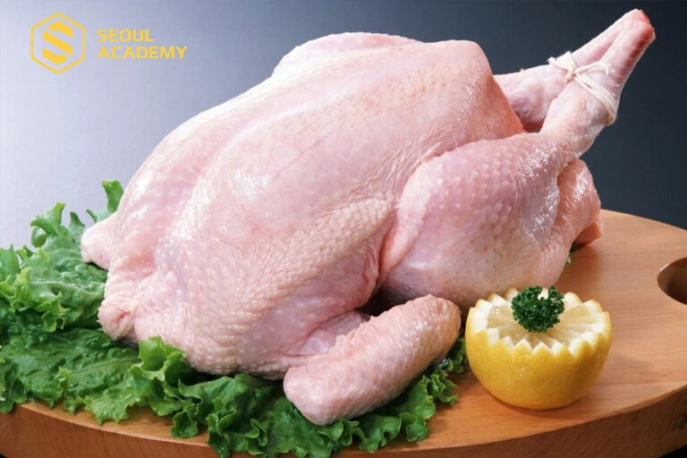 Thịt gà khiến vết thương bị ngứa