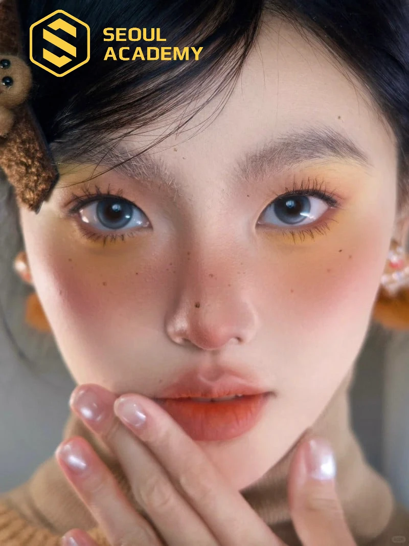 Makeup nữ tone cam hồng thời thượng