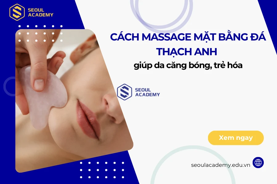 Cách massage mặt bằng đá thạch anh giúp da căng bóng, trẻ hóa