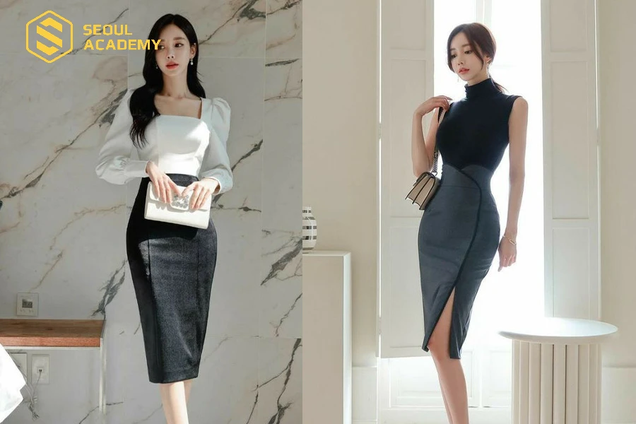 Chú ý độ xẻ của váy để tránh tạo cảm giác phản cảm