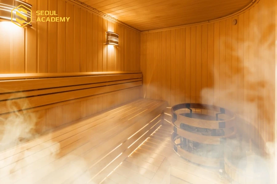 Máy xông nóng lạnh ở trong tiệm spa